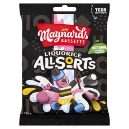 Picture of Bags Liquorice Allsorts Maynard Bass 130g x10